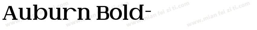 Auburn Bold字体转换